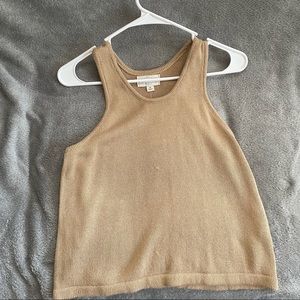 Francesca’s M, never worn light tan tank top